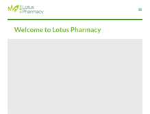 Tablet Screenshot of lotuspharmacy.com.mo